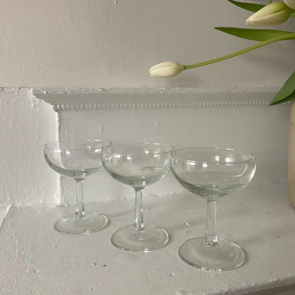 Vintage Coup Glasses